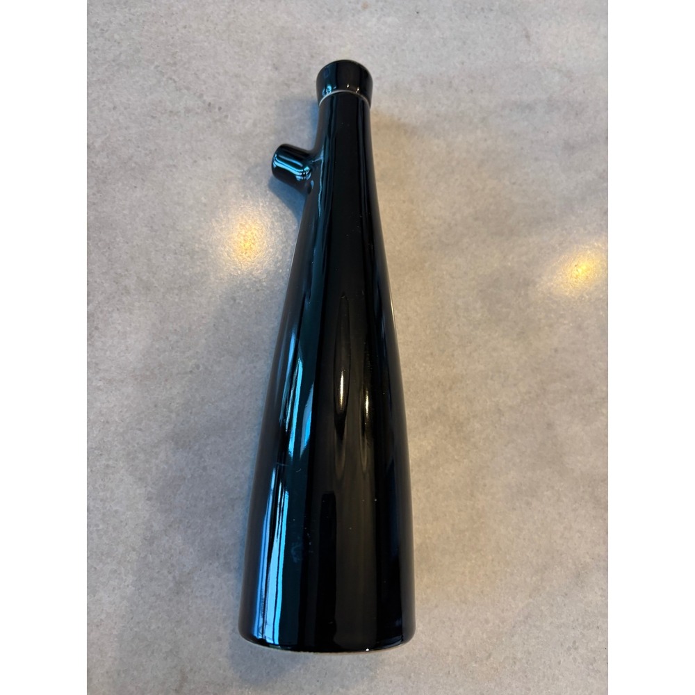 Oil cruet decanter black glossy ceramic‎ mcm branch style japandi minimalist
